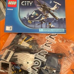 LEGO City Police Helicopter Set - Black, Blue, and White